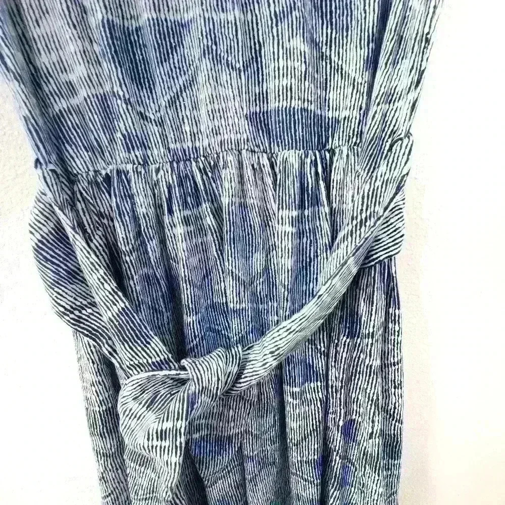 Skies Are Blue Dress XS Tie Waist Sleeveless Stretchy - Picture 5 of 5